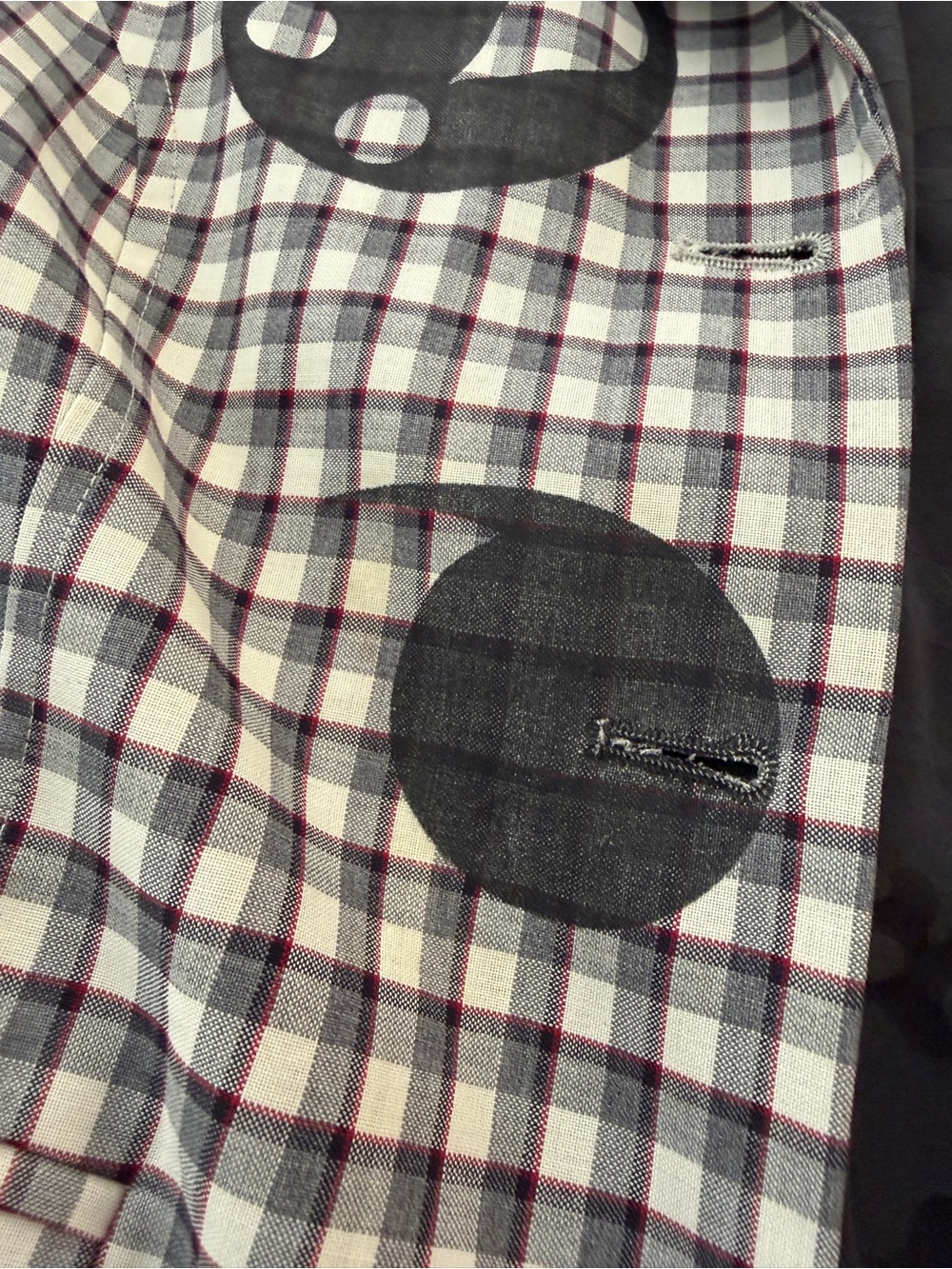 Golden Goose Plaid Raw Edge Comma Jacket in size L - Picture 4 of 13